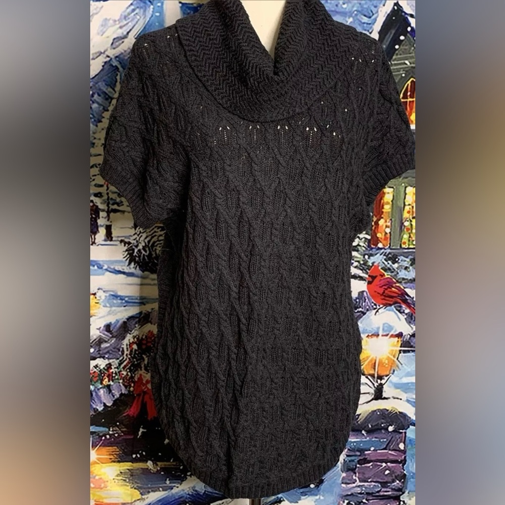 Eight Eight Eight Gray Cowl Neck Sweater Size Large - Picture 2 of 12